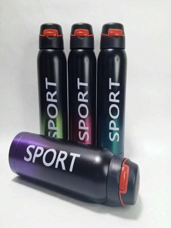 500ml portable sports water bottles thermos with straw (random color) - Image 7