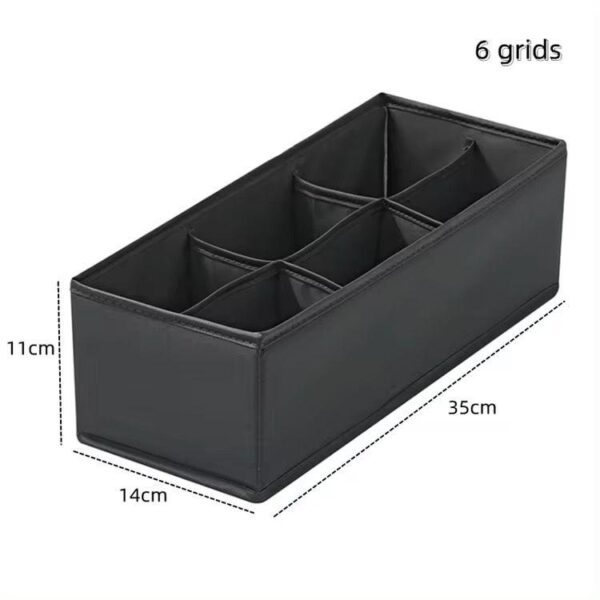 drawer organisers, foldable wardrobe storage organiser fabric drawer with dividers closet box for clothes, underwear,  sock, ties, t-shirt, belts, makeup