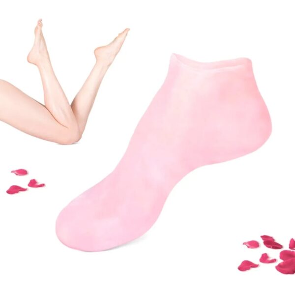 1pair silicone foot care socks anti cracking moisturizing gel socks cracked dead skin remove protector pain relief pedicure tool - Image 3