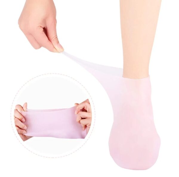 1pair silicone foot care socks anti cracking moisturizing gel socks cracked dead skin remove protector pain relief pedicure tool - Image 5