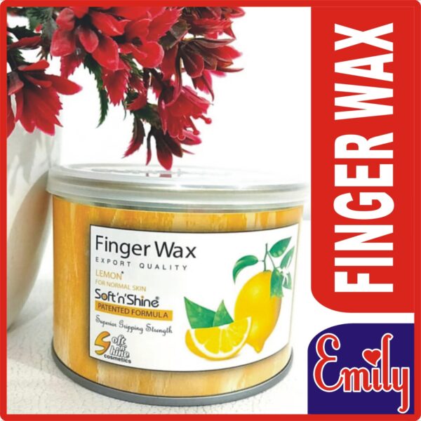 (lemon) soft n shine  finger wax 225gm