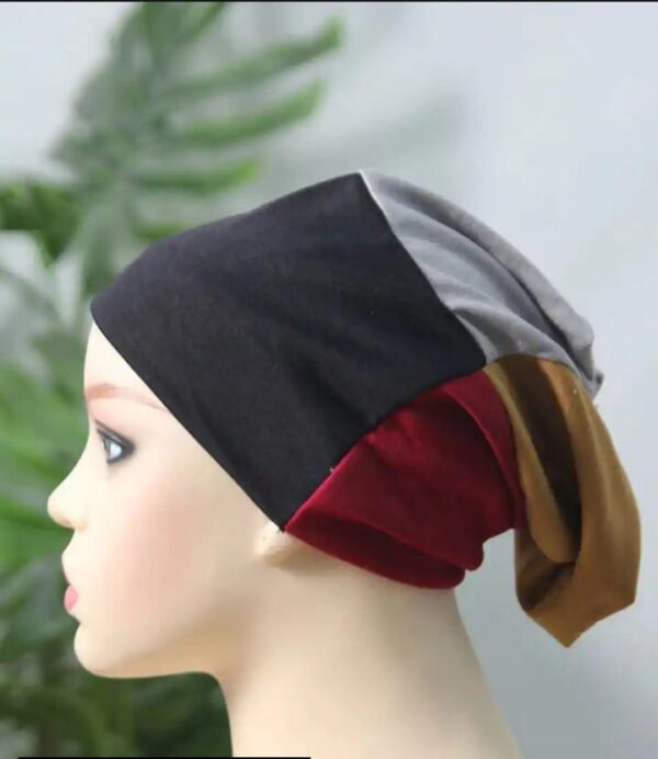 multicolor women's jersey 4 in 1 under scarf tube cap (random color) - Image 4