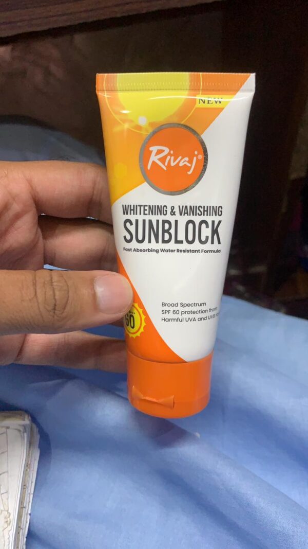 rivaj uk sun block spf 60 original rivaj uk whitening & vanishing sun block spf / pa+++ 60 - Image 3