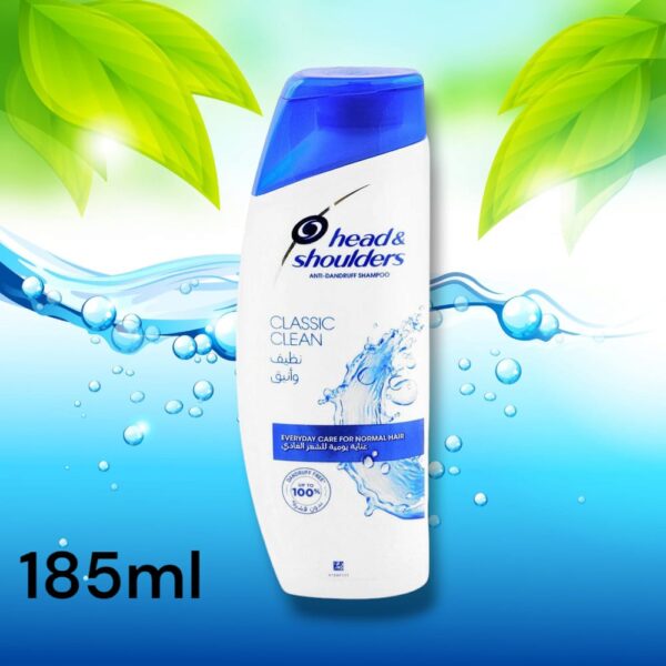 head & shoulders classic clean  anti-dandruff shampoo 185ml - Image 2