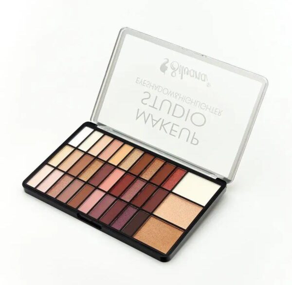 silvana make up studio eyeshadow & highlighter palette( 33 colors) - Image 7