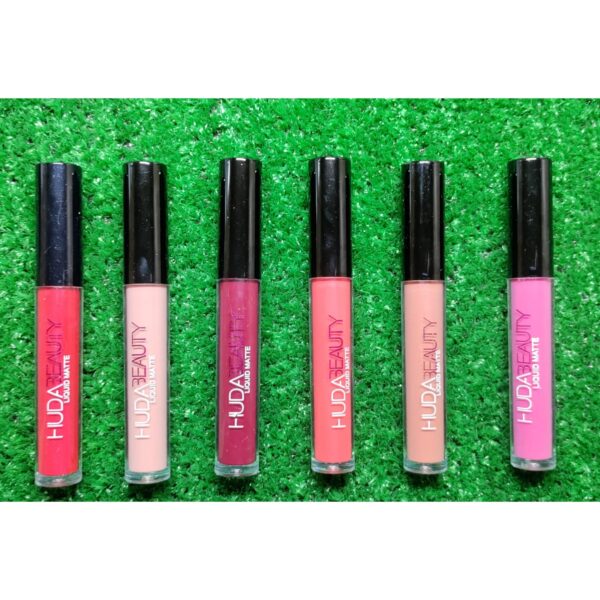 huda beauty liquid matte lipgloss for girls (random color) - Image 5