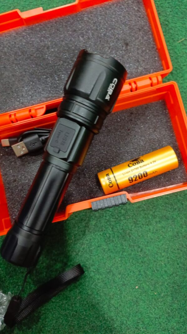 cobra tg usb charging led flashlight 200m - Image 11