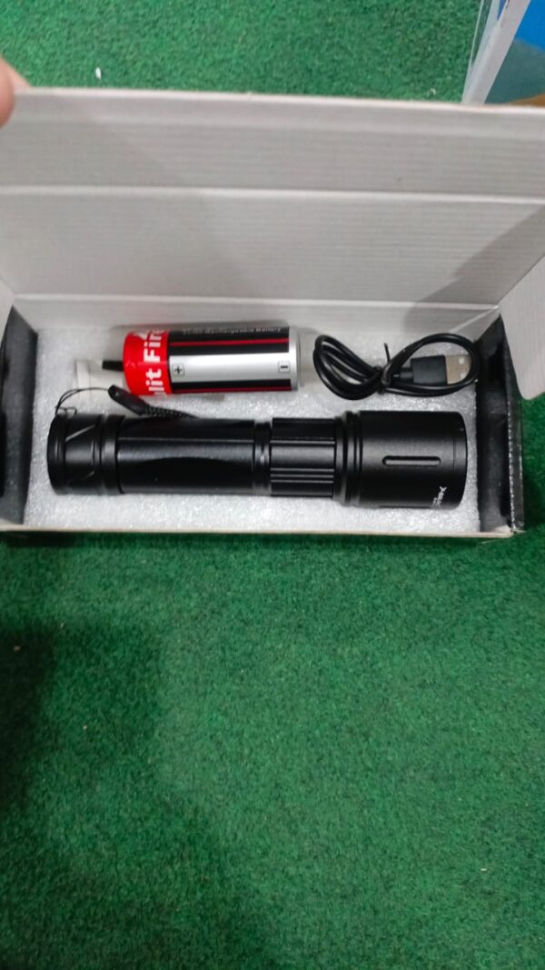 portable led flashlight, 3 light intensity modes, usb, - Image 3
