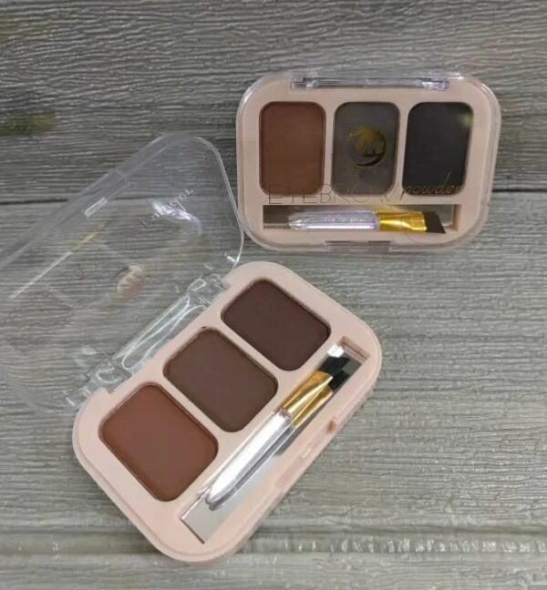 meiya eyebrow powder 3 colors  beauty eyebrow palette beauty eyebrow palette brush inside - Image 5