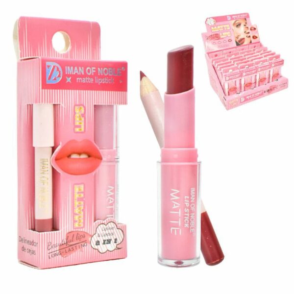 2 in 1 lipstick and lip liner set