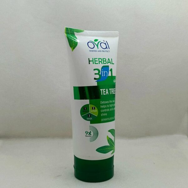 oval 3 in 1 tea tree herbal tube  ( 150 ml) - Image 3