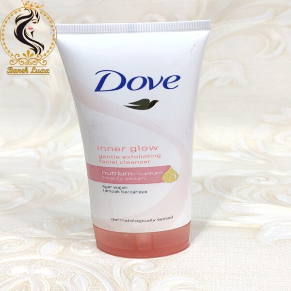 dove inner glow face wash gentle exfoliating facial cleanser beauty serum  (100g) - Image 3