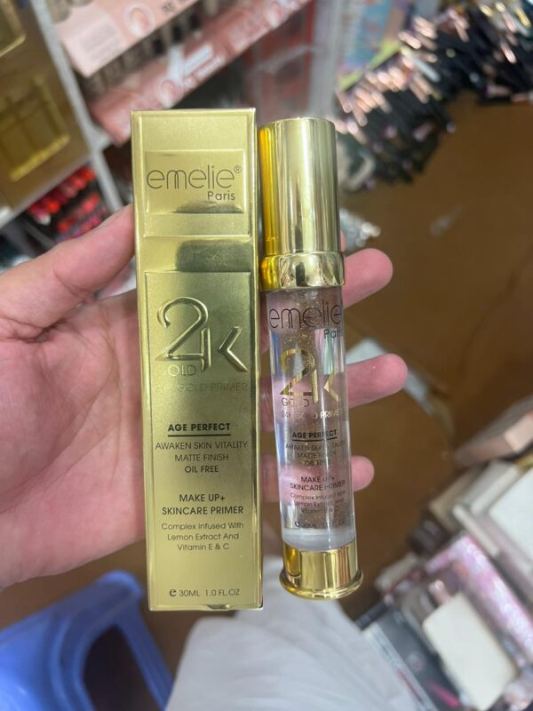 emelie paris 24k gold age perfect makeup+skincare primer (30ml) - Image 10