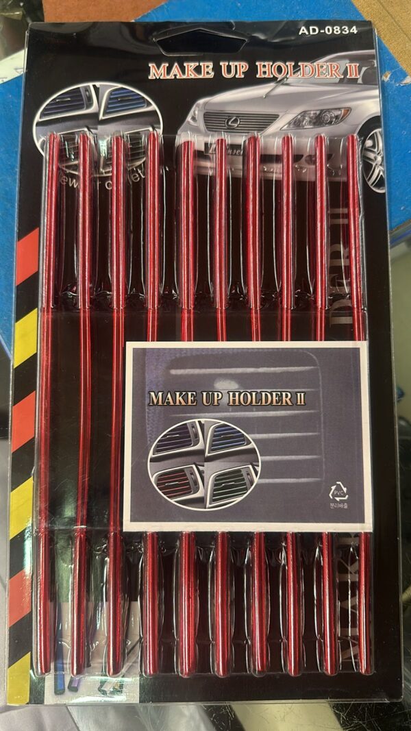 car air-conditioning grill moulding for decorating  ,car ac decor strip only red colour - Image 5