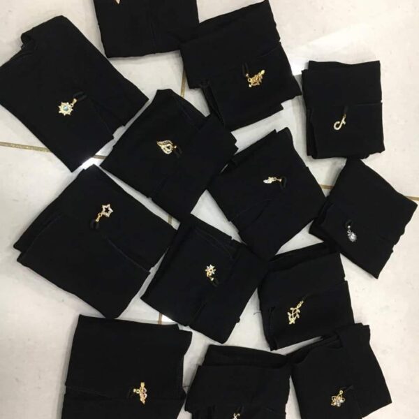 chiffon saudi locket niqab  a1 quality  (black)(random locket ) - Image 7