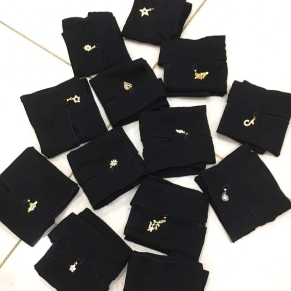 chiffon saudi locket niqab  a1 quality  (black)(random locket ) - Image 8