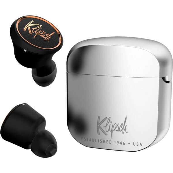 klipsch t5 true wireless earphones with charging case bluetooth earphones ,earbuds  (silver color body ) - Image 6