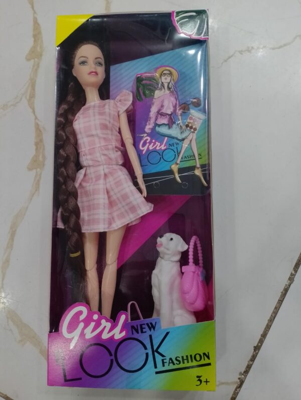 dazzling charm girl long hair doll with fordable hands and legs fashion doll for kids (random design ) - Image 2