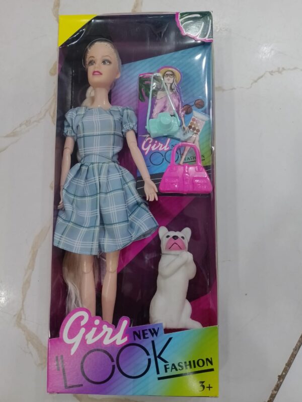 dazzling charm girl long hair doll with fordable hands and legs fashion doll for kids (random design ) - Image 3