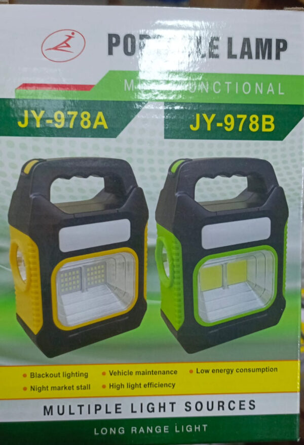 jy-978a solar portable lamp multi functional for outdoor hiking long range light(random color) - Image 6