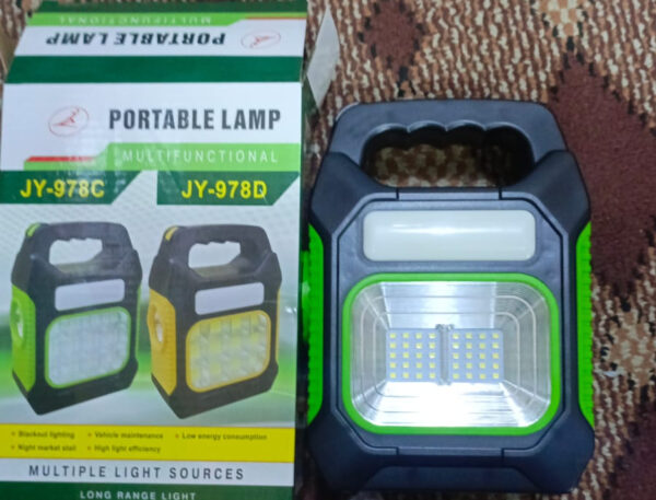 jy-978a solar portable lamp multi functional for outdoor hiking long range light(random color) - Image 7