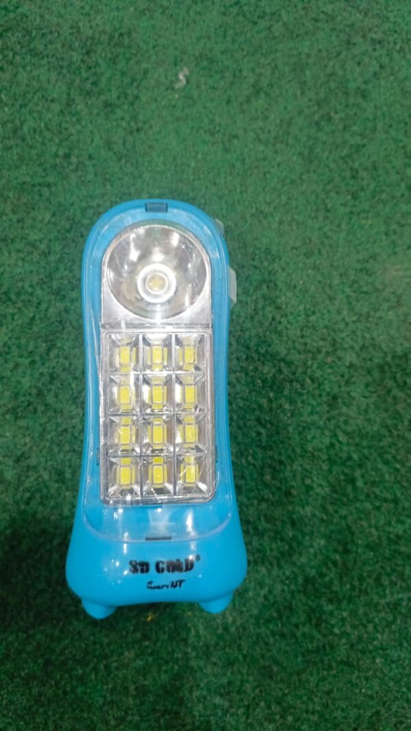 sd 707 flashlight rechargeable emergency light (random color) - Image 3