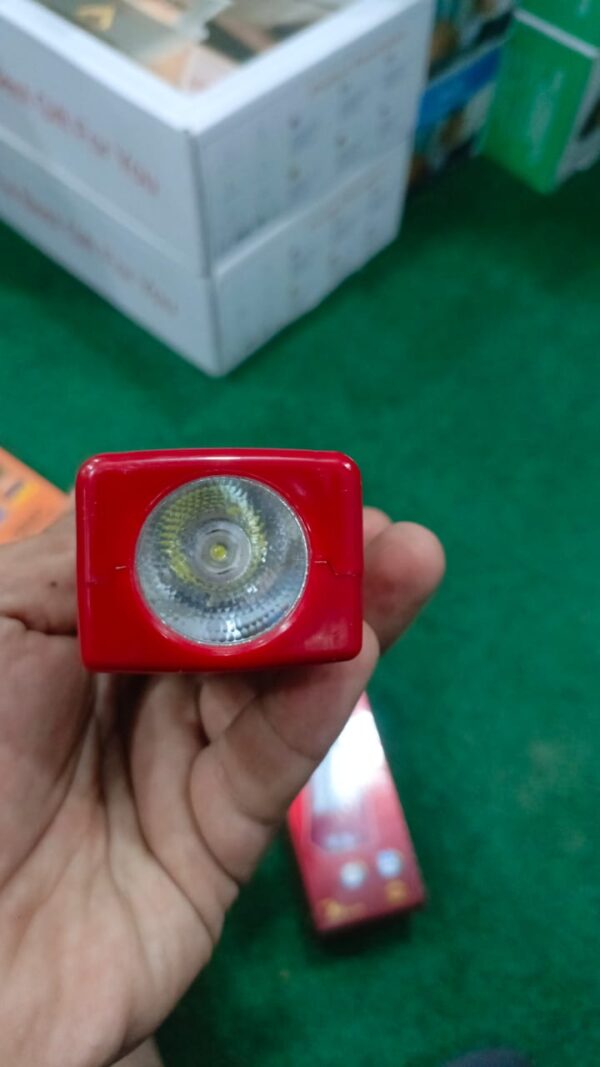 led light solar and electric rechargeable emergency battery and torch light rl6006s - Image 2