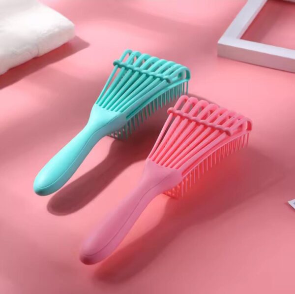 hair brush scalp massage hair comb detangling brush for curly hair brush wet curly hairbrush women(random color) - Image 4