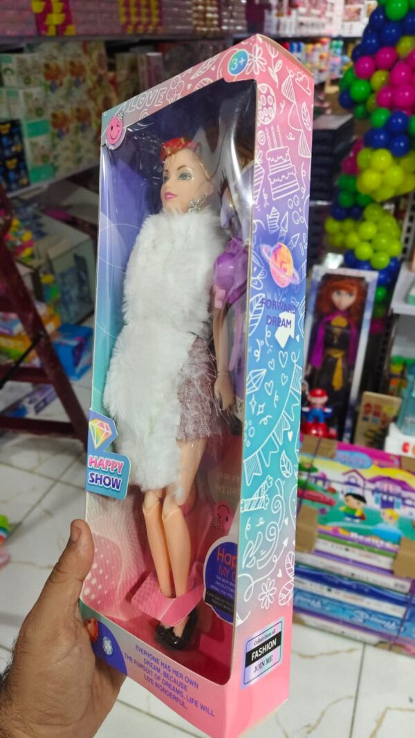 cute  barbie doll long hair doll with fordable hands and legs fashion doll for kids (random design ) - Image 7