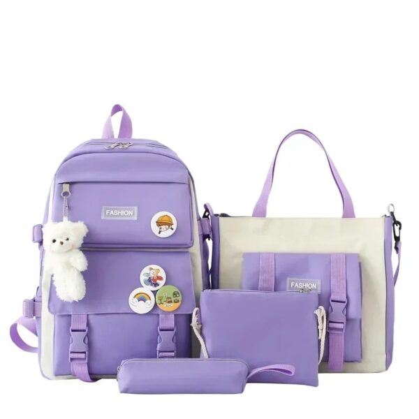 4-piece school bag set: stylish & practical new arrival 2024 - Image 3