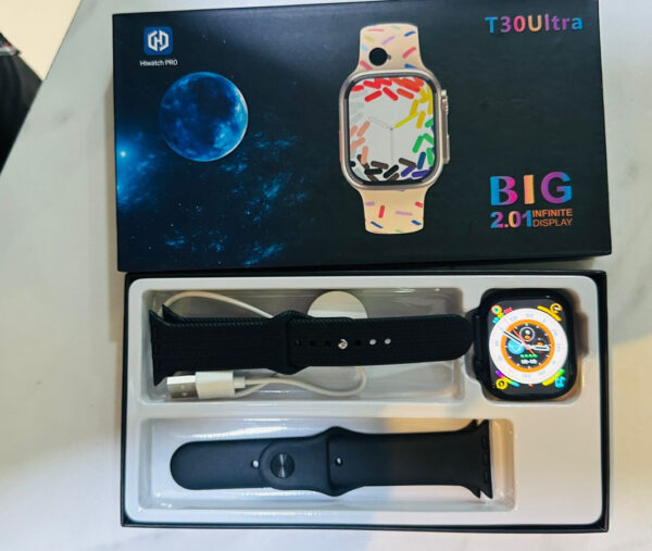 t30 ultra watch series 9 smart watch (black)