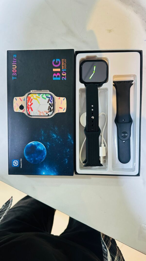 t30 ultra watch series 9 smart watch (black) - Image 3