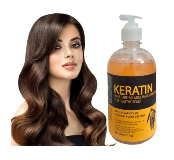 keratin brazilian shampoo damage soft hair, 500ml