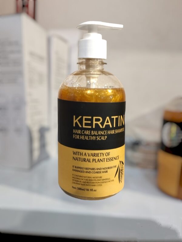 pack of 2  hair keratin mask & shampoo deal,  500ml - Image 2