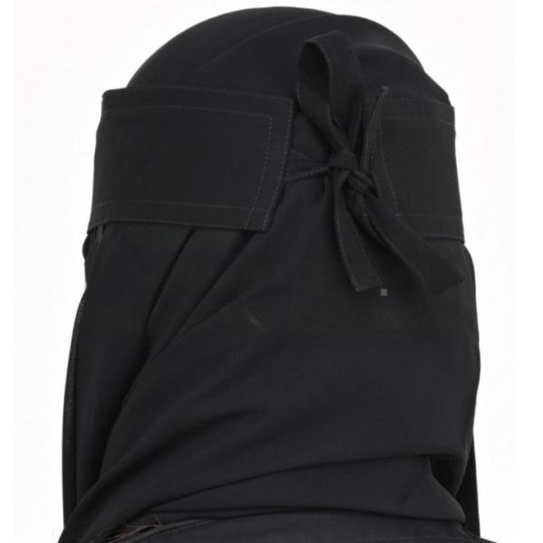 chiffon saudi locket niqab  a1 quality  (black)(random locket ) - Image 4