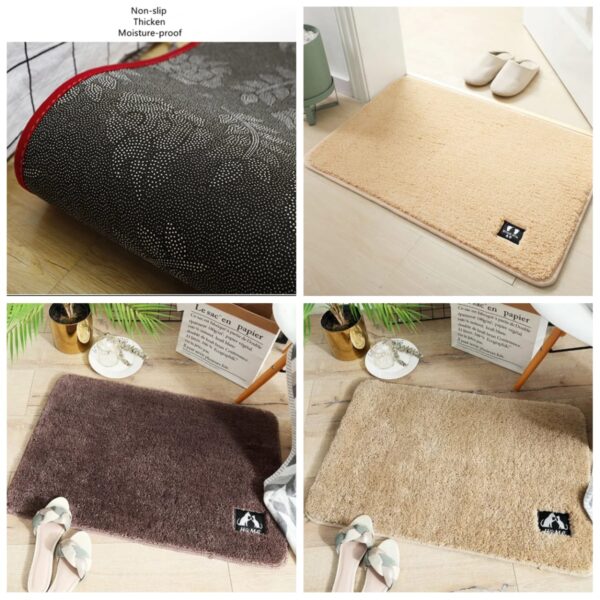 soft super absorbent bathroom/ door mat non-slip 40x60cm (random color)