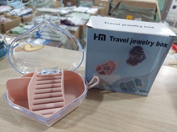 jewellery box organiser small travel jewelry storage case for rings earrings necklace bracelets jewelry gift box(random color) - Image 9