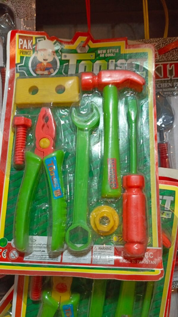 tools kit toys for kids - plastic hardware tools toys for kids (random color) - Image 3