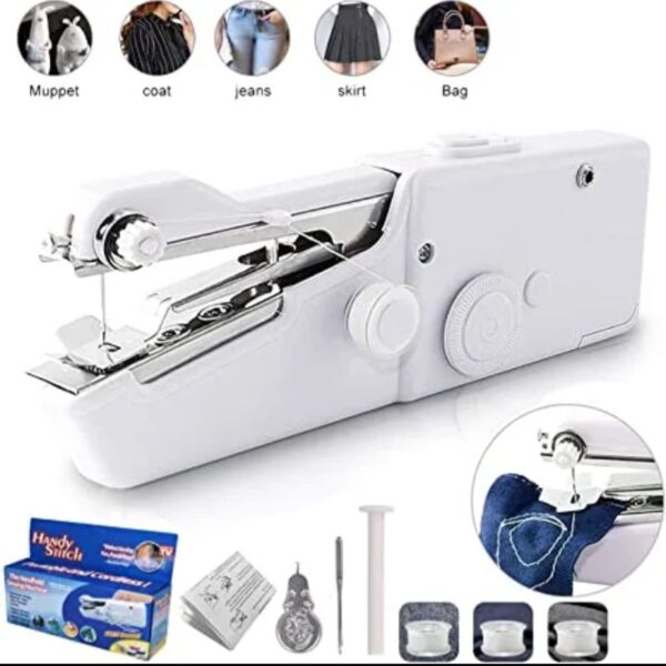 portable mini sewing machine  sewing handy stitching machine handheld home mini automatic sewing machine portable small mending clothes - Image 5