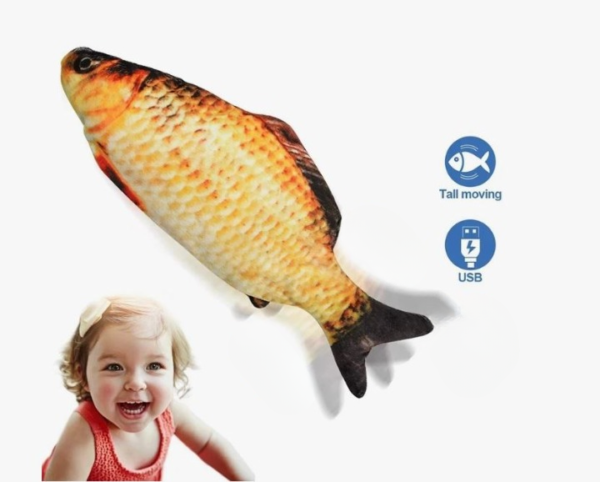 rechargeable flopping fish toys for babies and toddlers. (random fish )