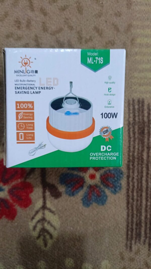 multifunctional led bulb+battery emergency energy-saving lamp 100w(ml-71s) - Image 2
