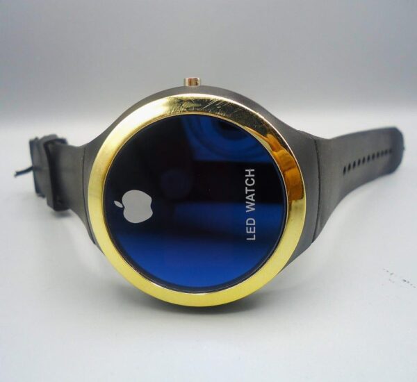 round shape led digital watch with apple logo digital watch-watch for  men and women (random color ) - Image 7