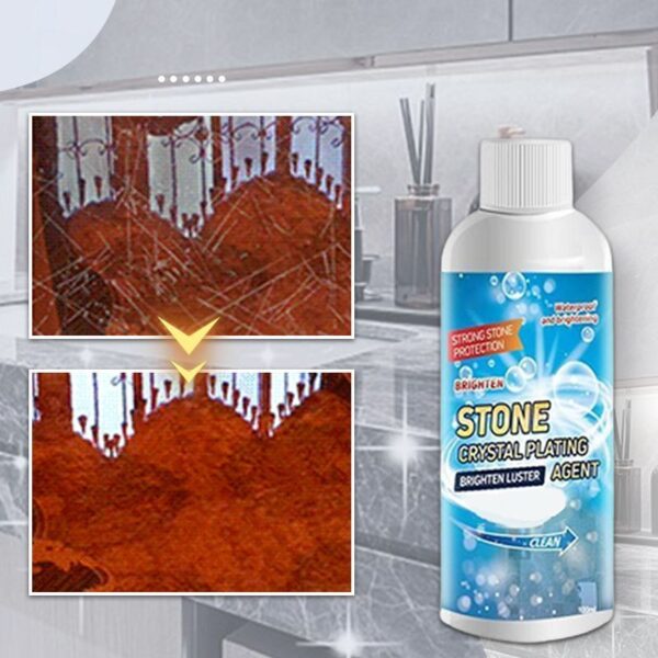 stone crystal plating agent stonework polishing and coating agent marble tile anti-corrosion incremental crystal stone stain remover with box 100ml - Image 12