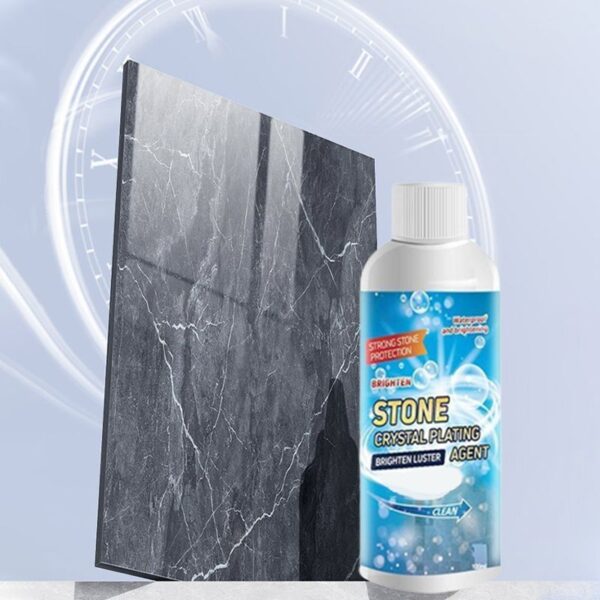stone crystal plating agent stonework polishing and coating agent marble tile anti-corrosion incremental crystal stone stain remover with box 100ml - Image 9