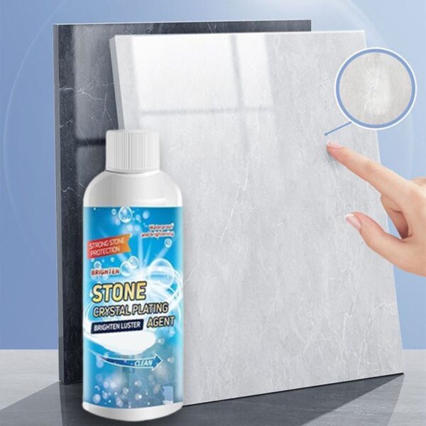 stone crystal plating agent stonework polishing and coating agent marble tile anti-corrosion incremental crystal stone stain remover with box 100ml - Image 7