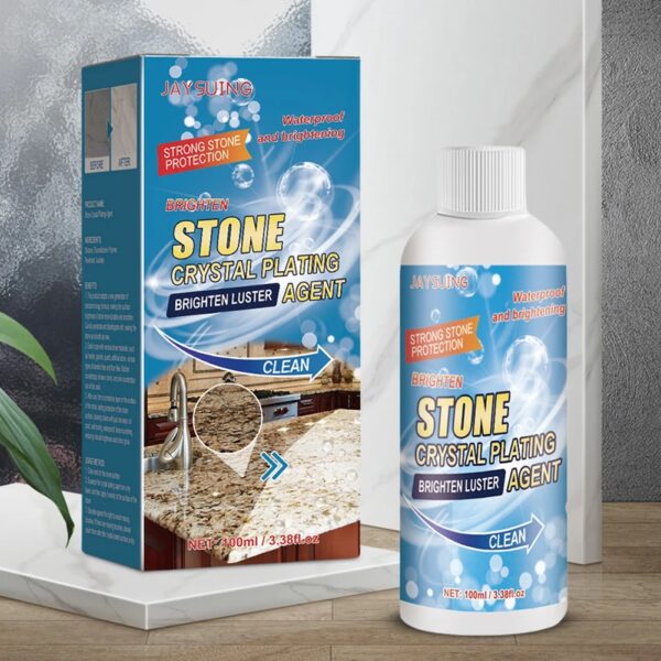 stone crystal plating agent stonework polishing and coating agent marble tile anti-corrosion incremental crystal stone stain remover with box 100ml