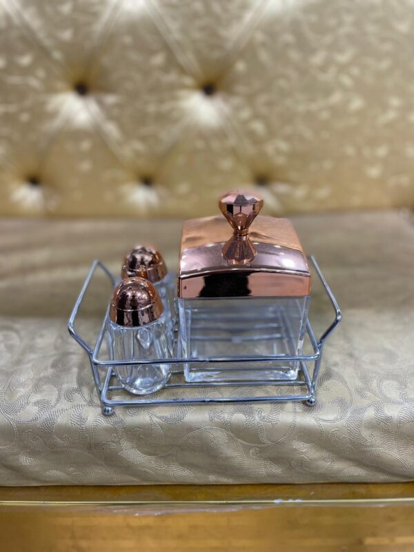 sugar pot and pepper cruet set - Image 4