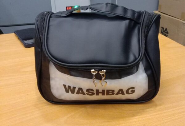 waterproof washbag cosmetic transparent travel cosmetic zipper storage bag for women (random color) - Image 3