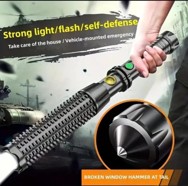 self defense flashlight strong light charging outdoor super bright - Image 3