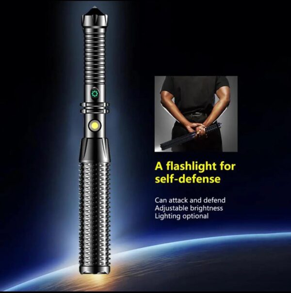 self defense flashlight strong light charging outdoor super bright - Image 6